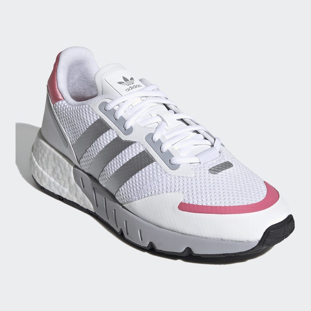 Кроссовки Adidas Originals Zx 1K Boost , footwear white/silver metallic/hazy rose — фото 4