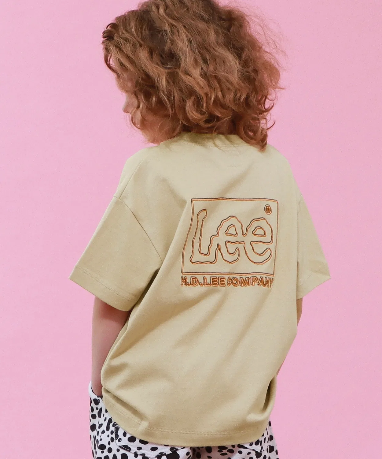 Детская футболка с принтом Lee Back Print T-Shirt Lee, Beige