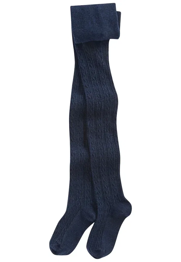 Колготки из хлопка Cable Next dark blue, темно-синий