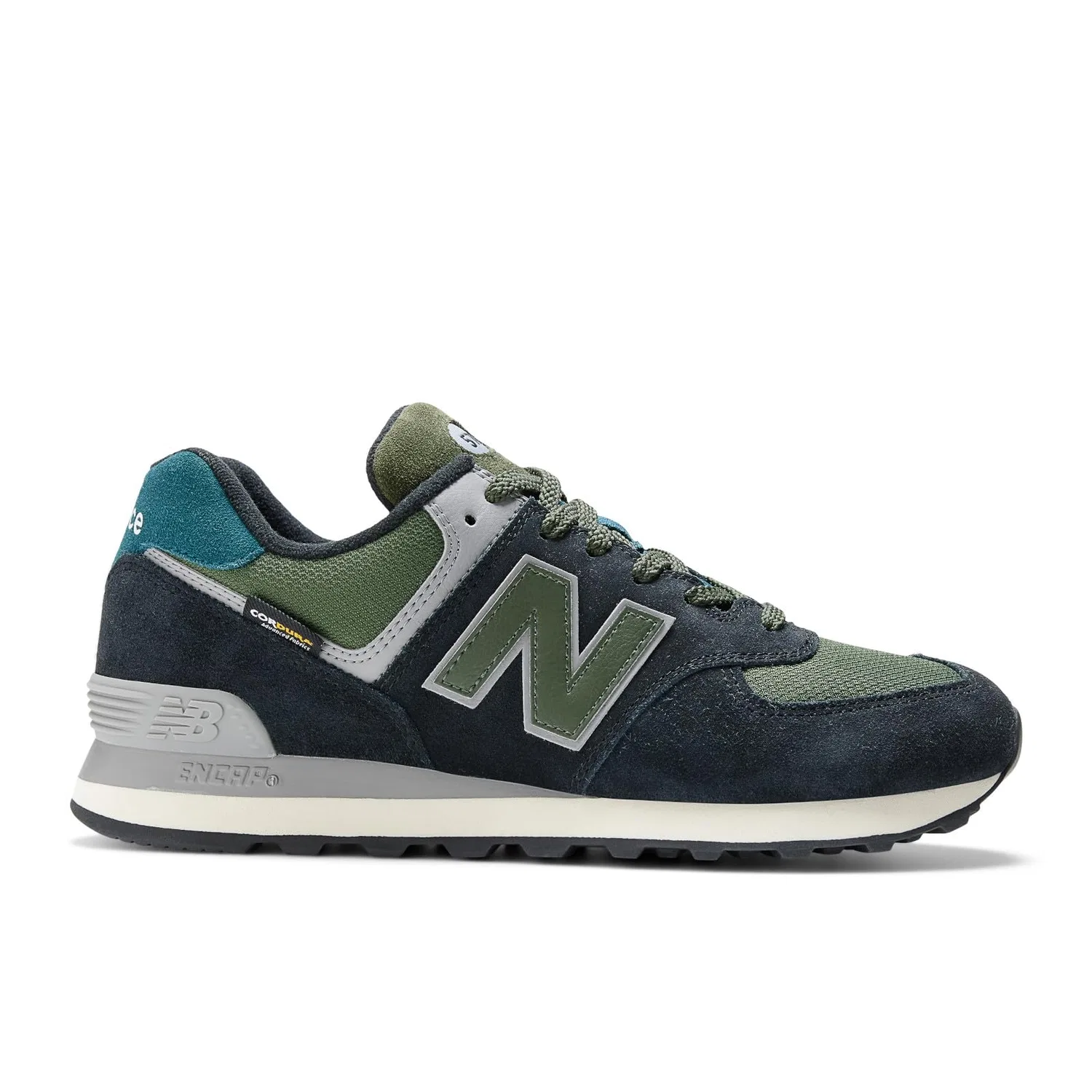 Детские кроссовки для мальчиков с принтом 574 New Balance, Black Grey — фото 3