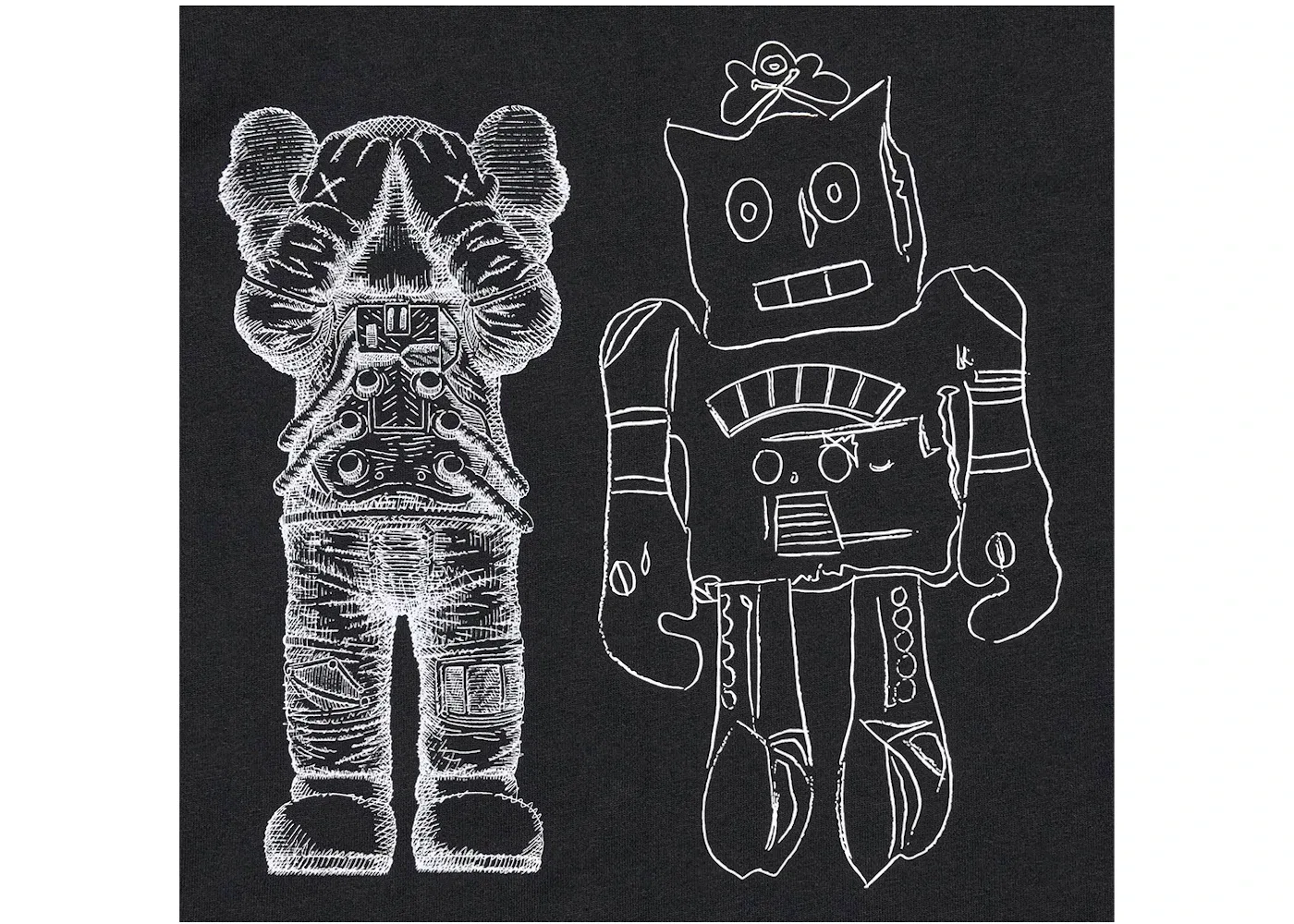 Детская футболка с принтом KAWS x Uniqlo Warhol Kids' UT Graphic 476424, Black — фото 3