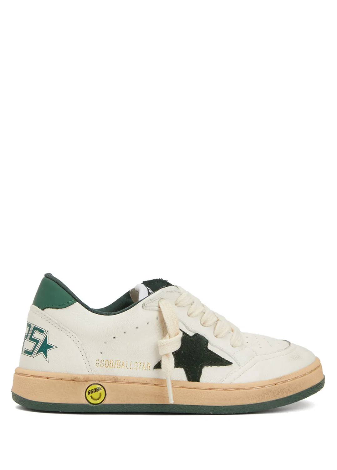 Кроссовки Golden Goose Ball Star, бело-зеленые