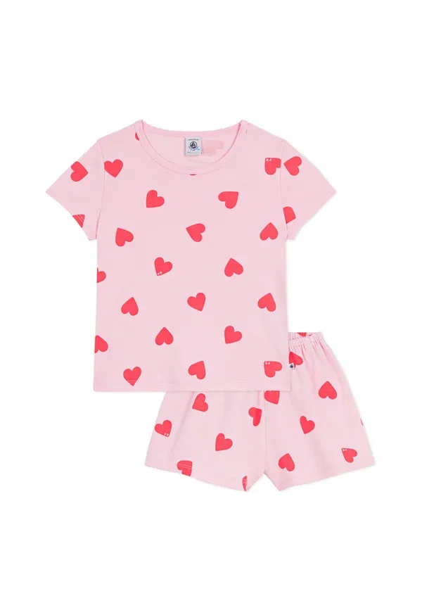 Женский пижамный комплект из хлопка Petit Bateau, персиковый