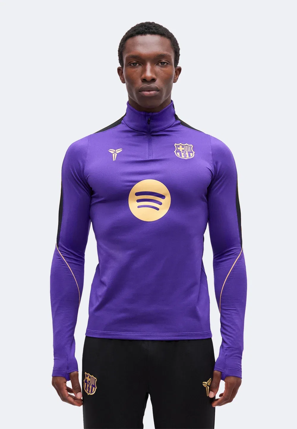 Тренировка FCB - клубная форма Nike Performance, Field Purple/Black/Metallic Gold-Coloured