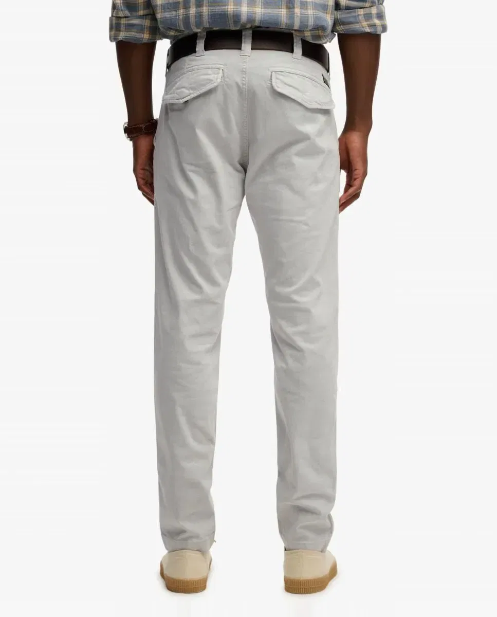 Мужские чинос Utility Relaxed Fit Superdry, Серый Светлый — фото 3