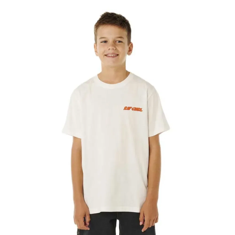 Детская футболка с принтом Eternal Shred Logo Rip curl, White