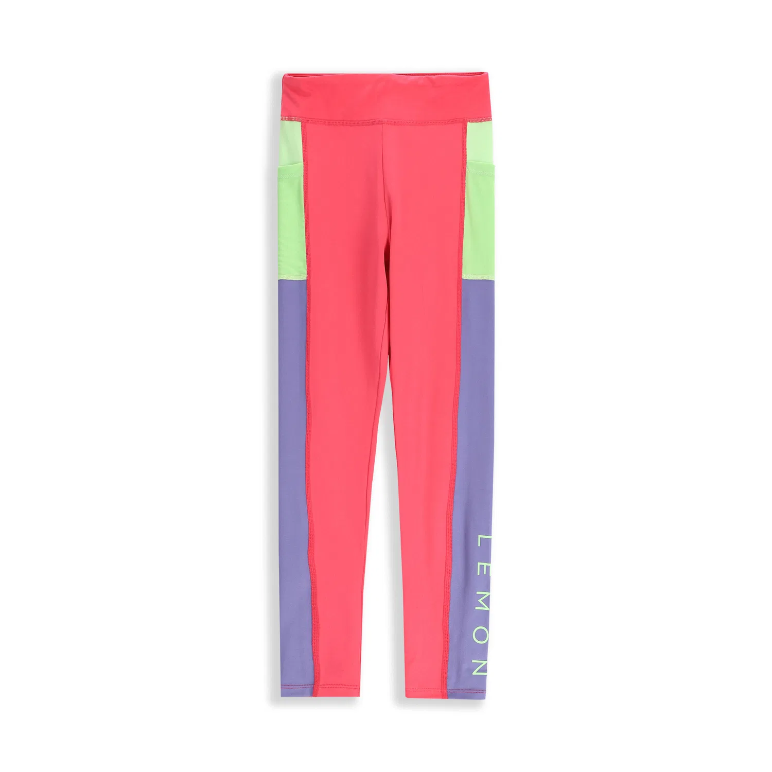 Детские леггинсы с принтом Kinder Turnhose Leggings mit Tasche WL5 Lemon Explore, Rosa — фото 4