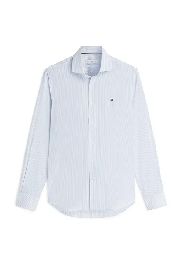 Рубашка с принтом в полоску Tommy Hilfiger Cloudy Blue/White, белый/голубой — фото 4