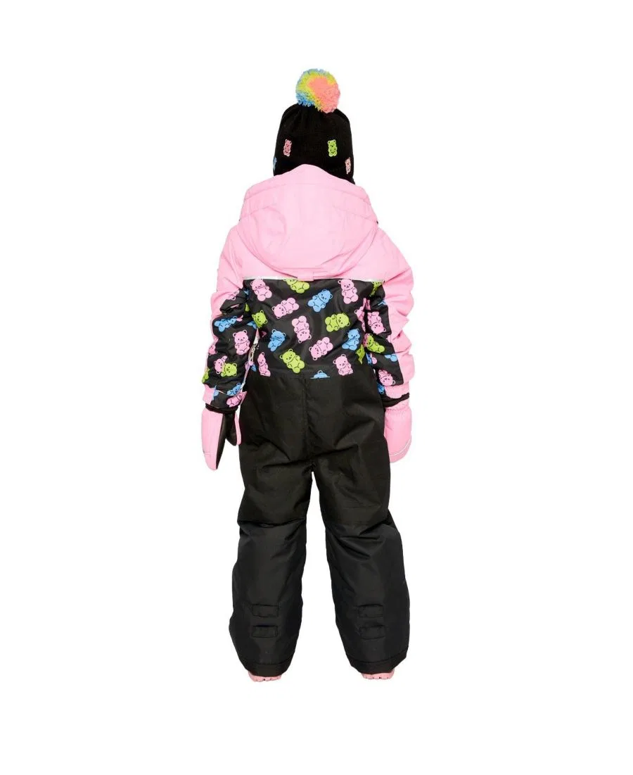 Детский комбинезон-снегокат с принтом Gummy Bear Print Deux par Deux, Black Gummy Bear Print — фото 4