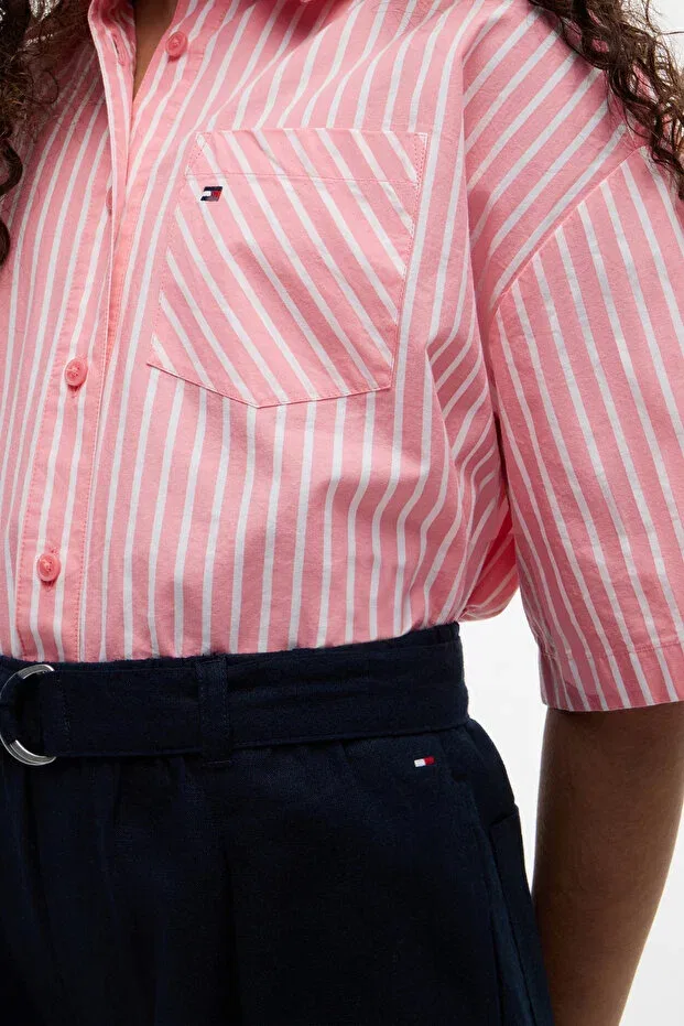 Детские брюки для девочек широкие Tommy Hilfiger, Navy Blue — фото 3