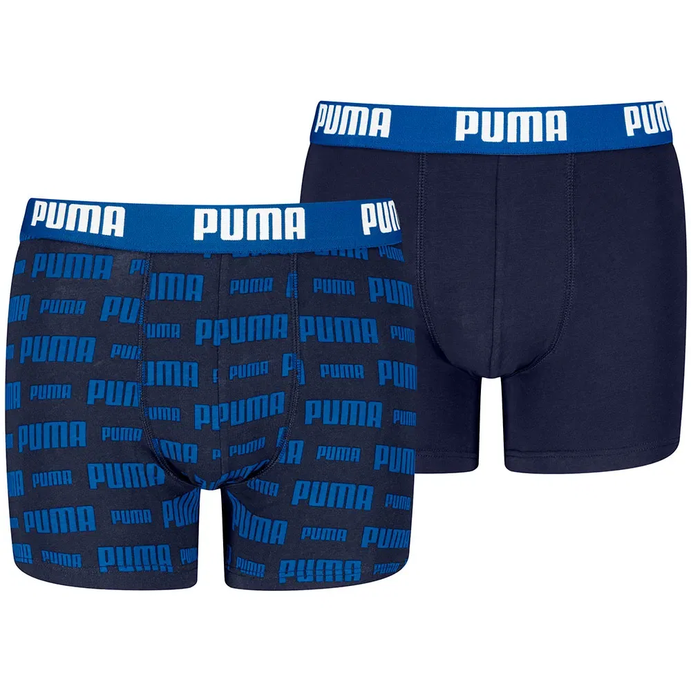 Боксеры Everyday Logo Print комплект 2 шт Puma, синий