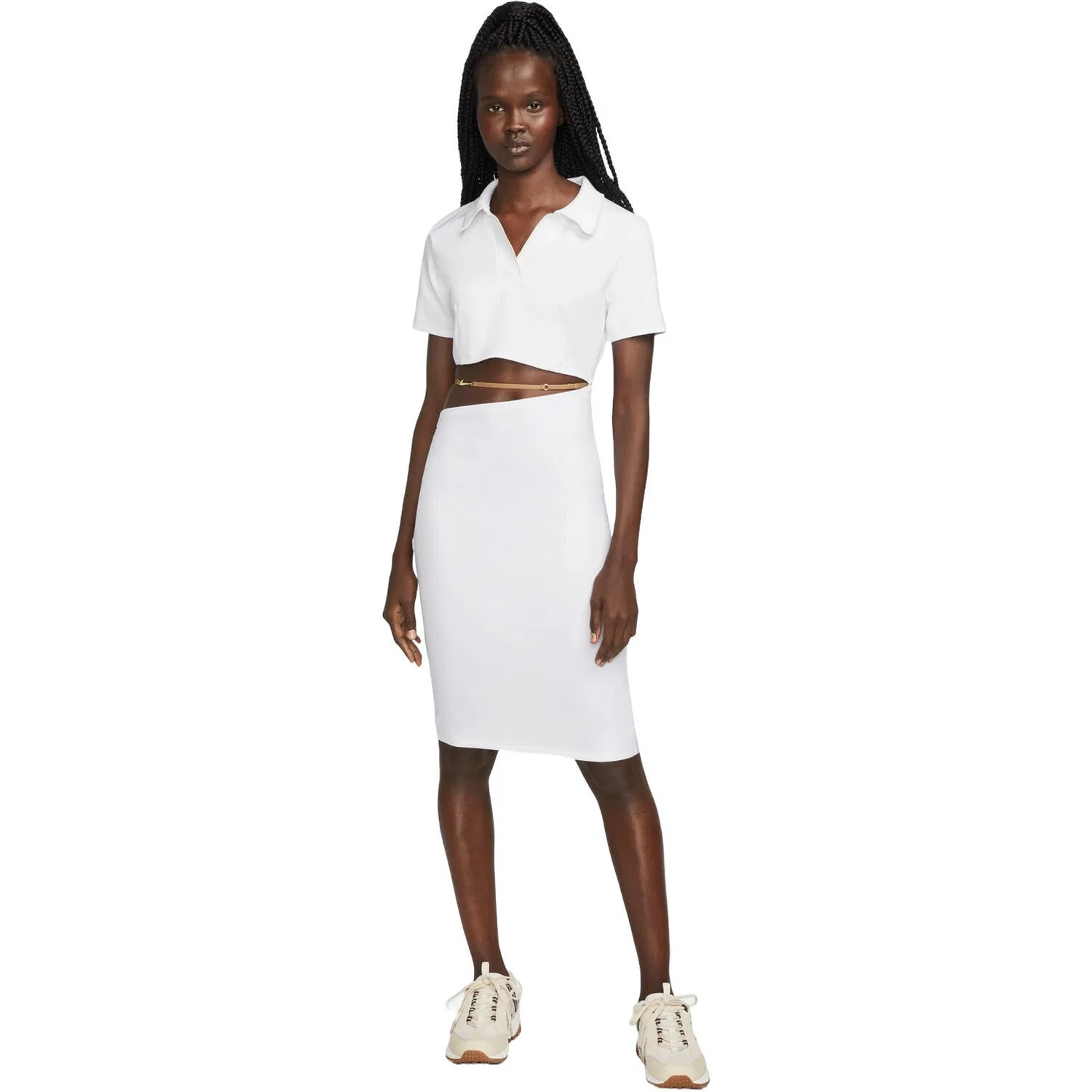 Женское платье Dri-fit Nike Wmns Jacquemus Nrg Eu Dress, Weiß