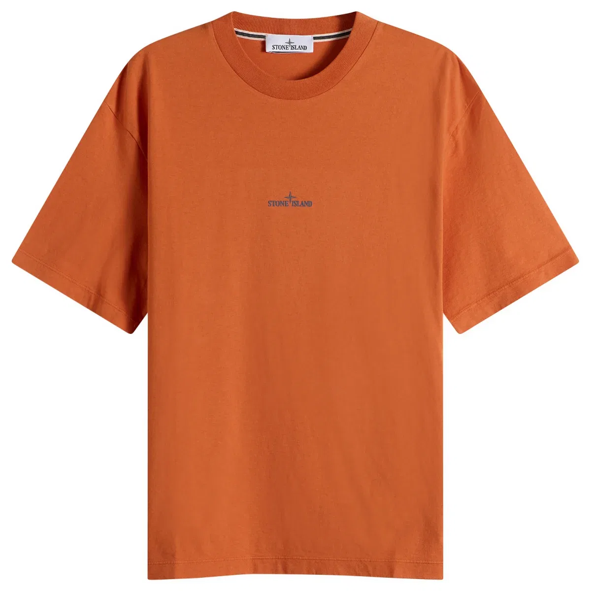 Футболка с принтом Vertical Placement Stone Island, Burnt Orange