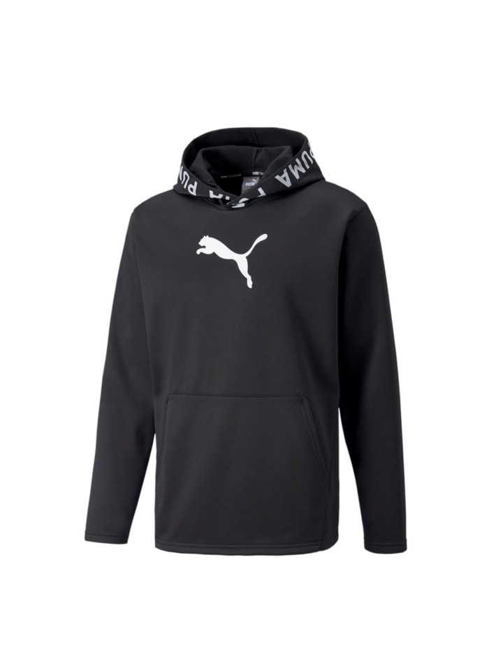 

Пуловер Puma Kapuzenpullover Train Power Fleece Hoodie, черный