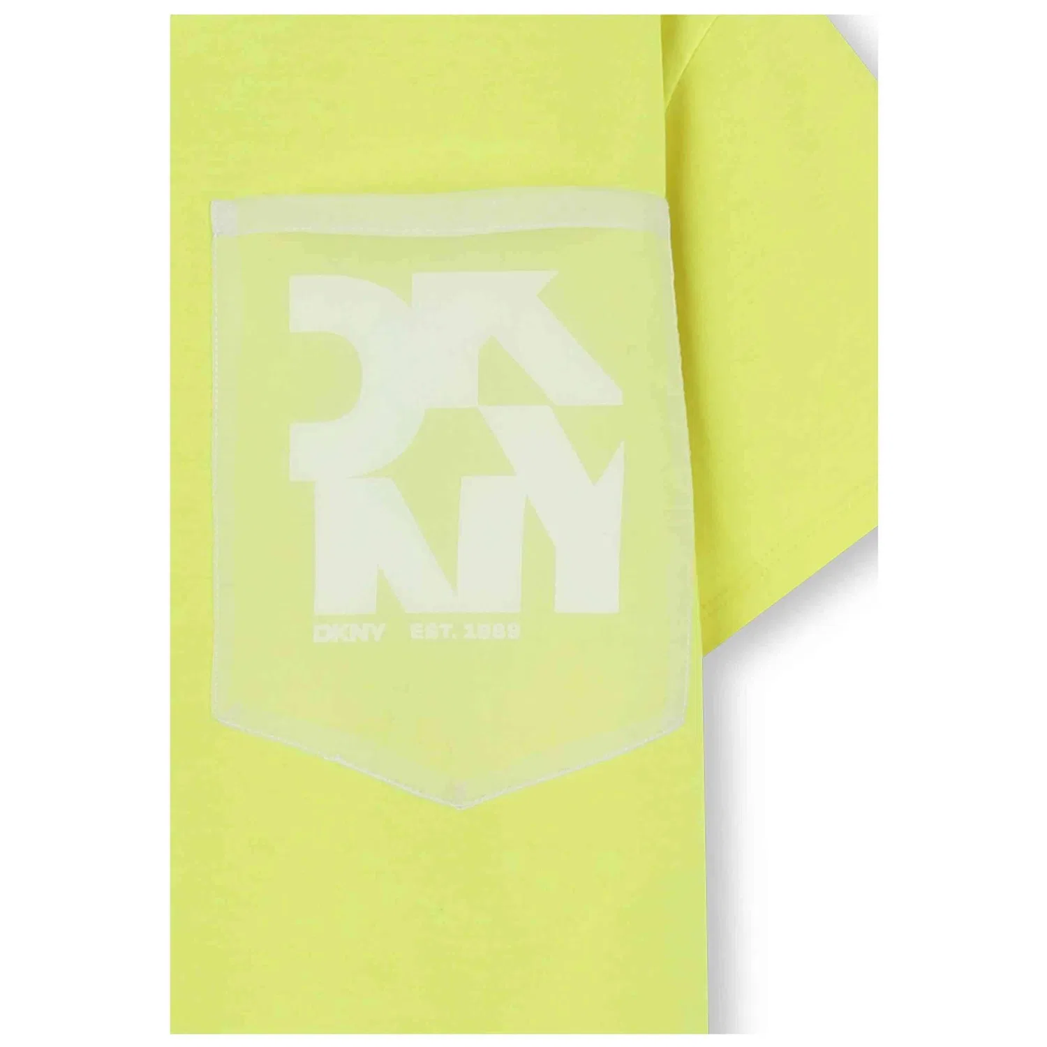 Детская футболка с коротким рукавом Dkny D62345_549, Желтая — фото 3