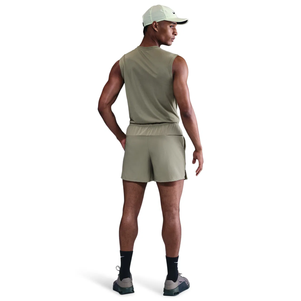 Мужские шорты с технологией Dri-FIT Nike Unlimited 5 Inch Unlined, Light Army/Black/Light Army — фото 4