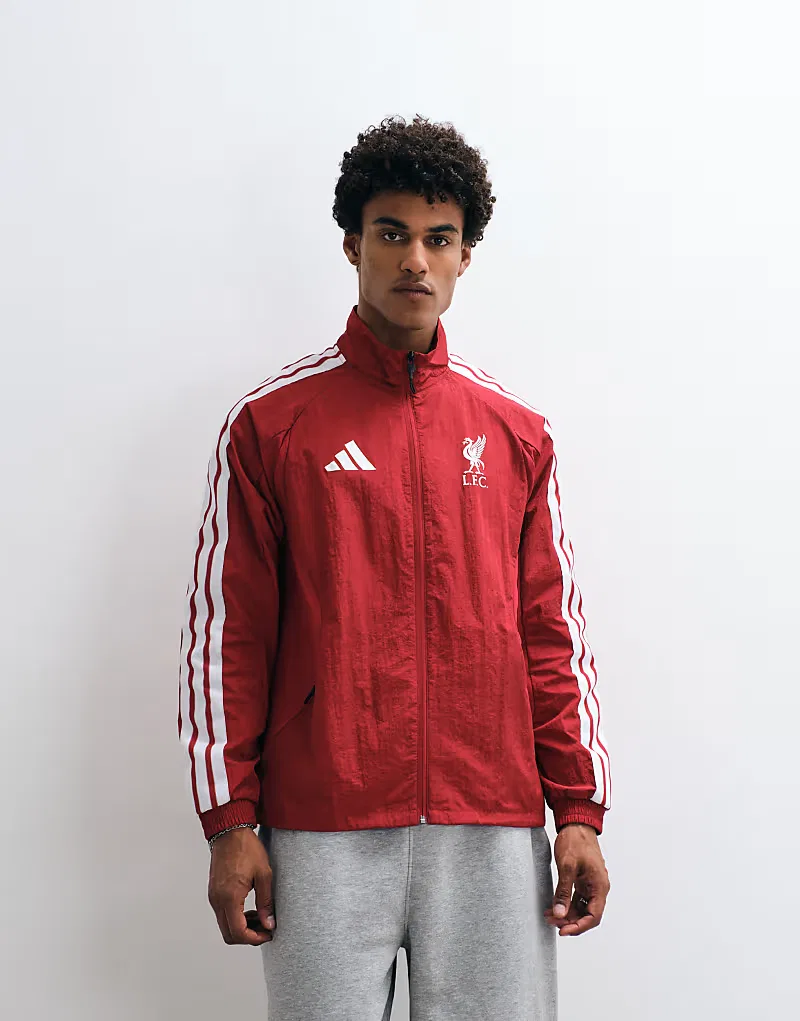 Футбольная куртка Adidas "Ливерпуль" домашнего сезона 26/27 "Anthem" красного — фото 3