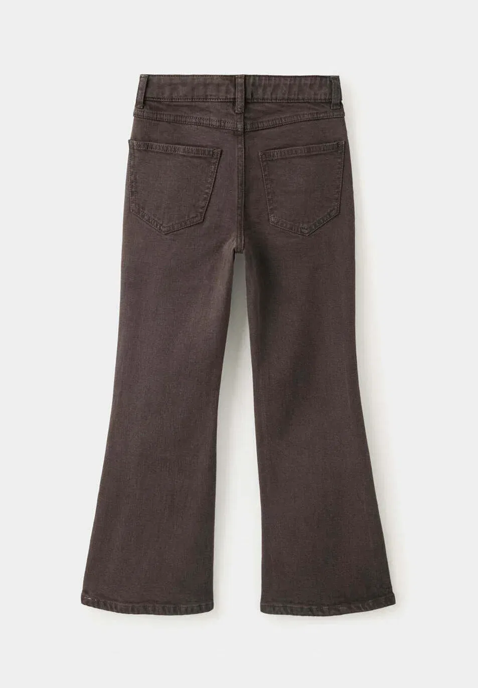 Детские джинсы-клеш Mango Kids, Dark Brown — фото 2