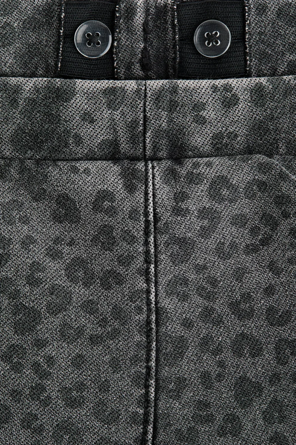 Широкие джеггинсы в джинсовом стиле H&M, Grau/Leopardenprint — фото 2