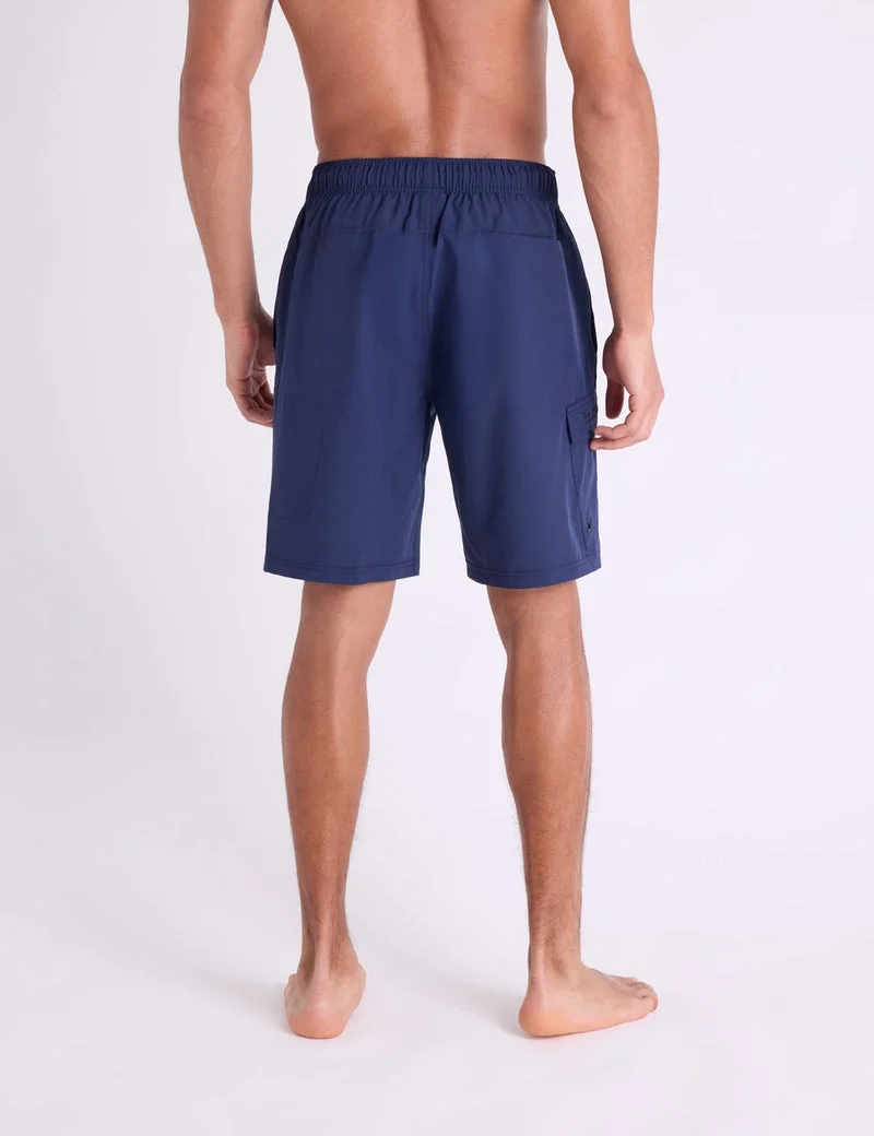 Мужские шорты для плавания U.S. Polo Assn. 8.5" Zip Cargo, темно-синий — фото 2