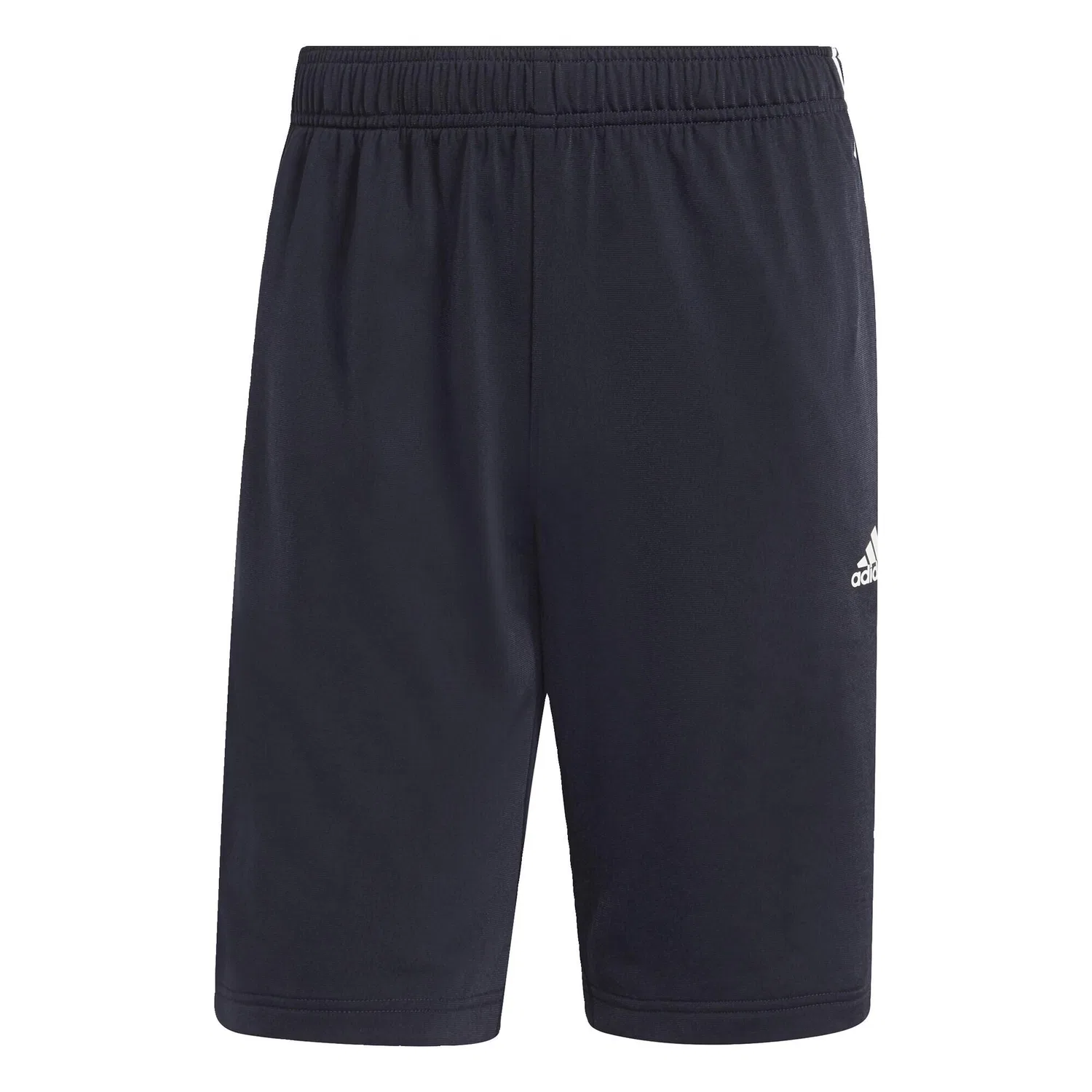 Мужские шорты с тремя полосками Essentials Warm-Up 3-Streifen, Adidas, Navyblau Weiss Weiss — фото 3