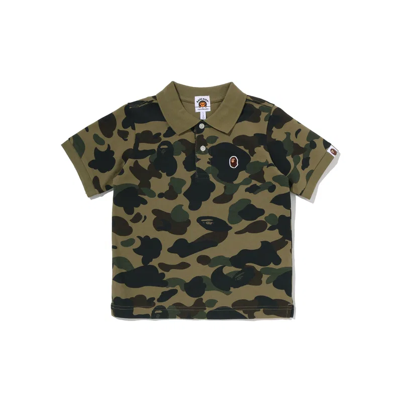 Поло для малышей с воротником, A BATHING APE, Green