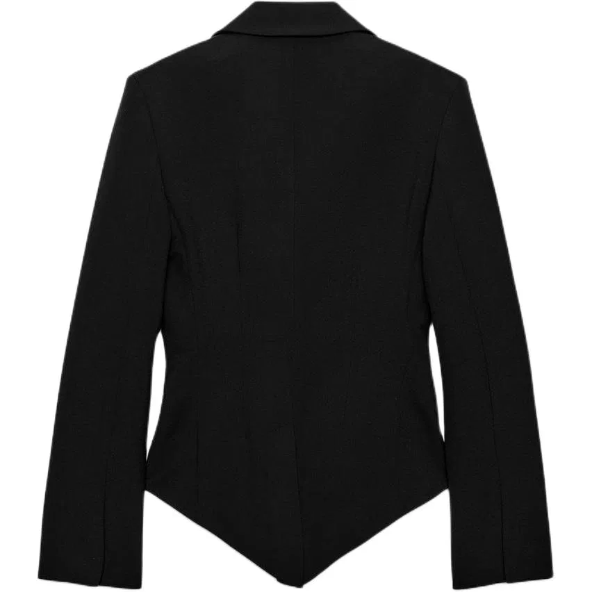 Женский костюм с лацканами ZARA, Черный — фото 3