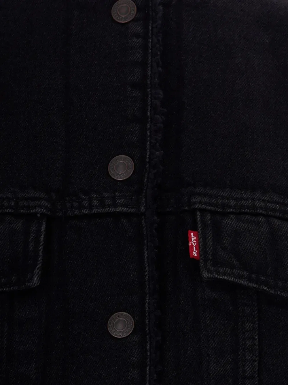 Джинсовая куртка с флисовой отделкой Levi'S, черный — фото 3