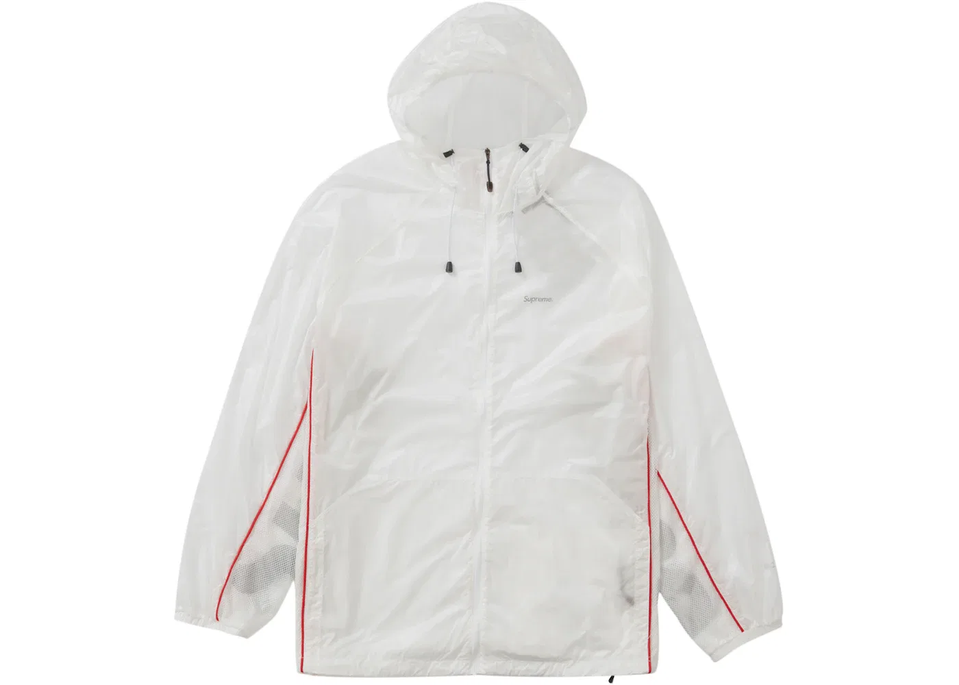Мужская куртка-ветровка с капюшоном из рипстопа Windshell Supreme, White