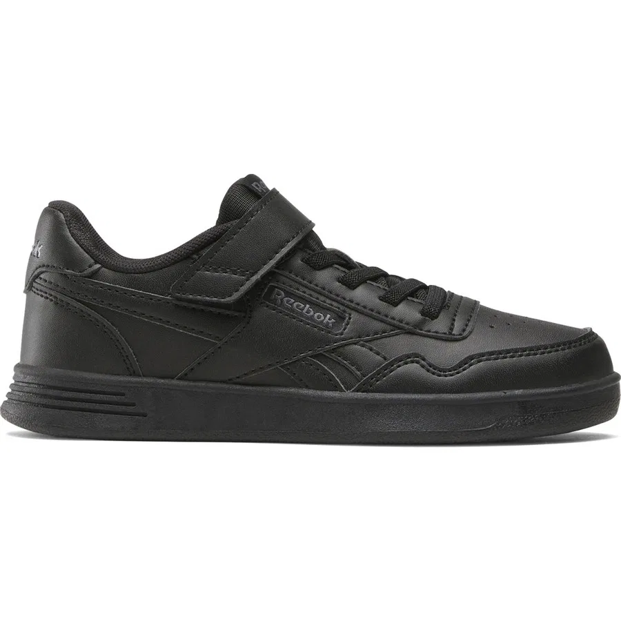 Кроссовки с эластичными шнурками и липучкой Reebok Court Advance Elastic Lac, Черный