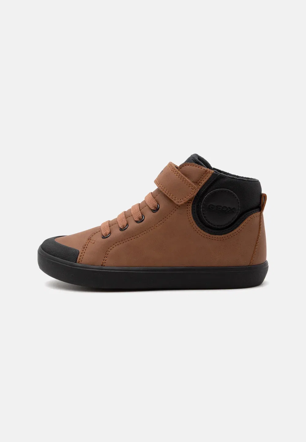 Gisli boy - высокие кроссовки Geox, Brown/Black