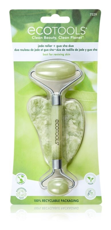 

Валик для массажа лица и аксессуары для массажа EcoTools Jade Roller & Gua Sha