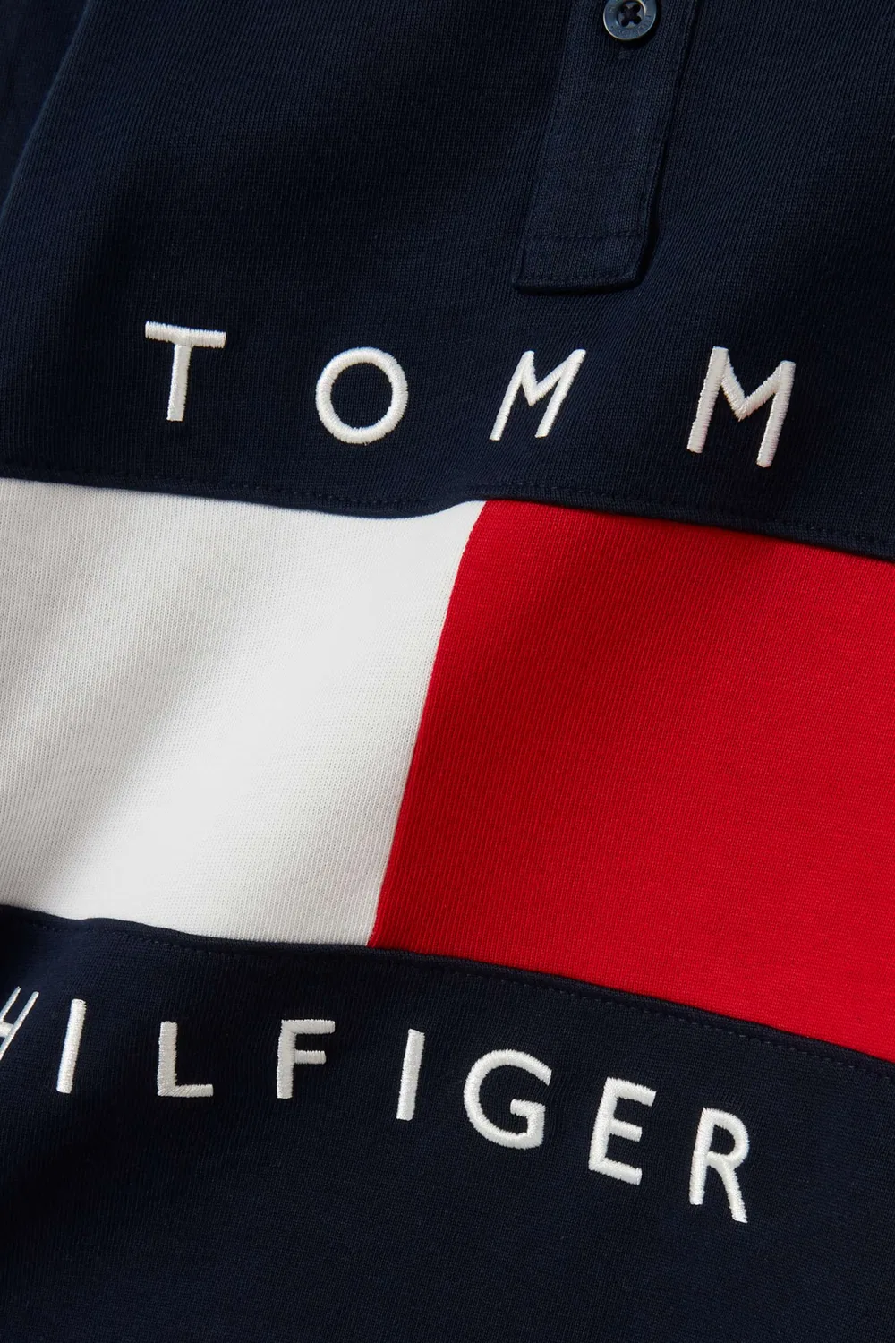 Поло с принтом флага Heritage Flag Tommy Hilfiger — фото 4