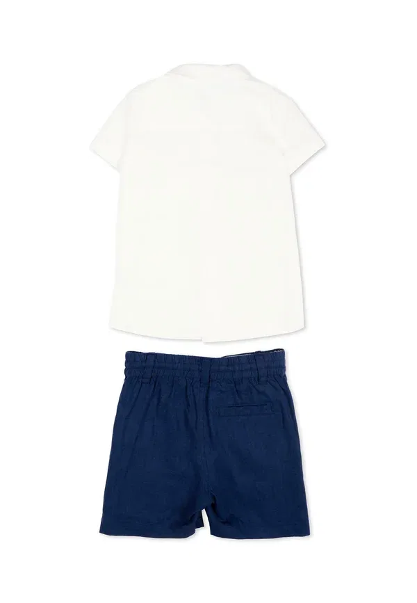 Комплект из рубашки и шорт из льна, Set, Tru Trussardi Junior, белый — фото 2
