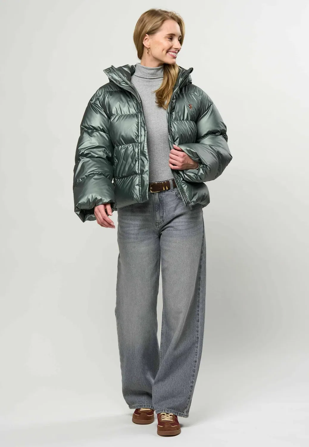 Куртка Uwlean - зимняя куртка U.S. Polo Assn., Green — фото 2