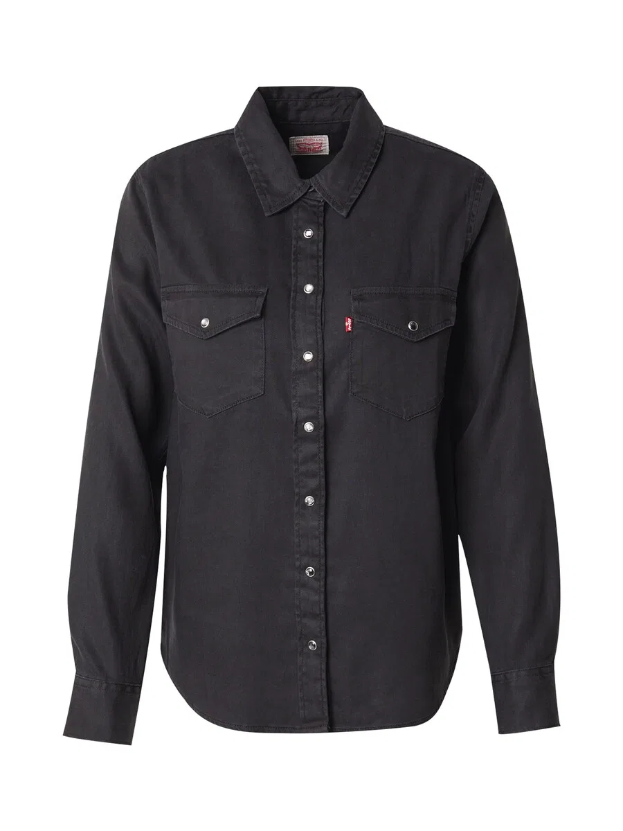 Блузка LEVI'S «Iconic Lightweight Western Shirt» черного цвета