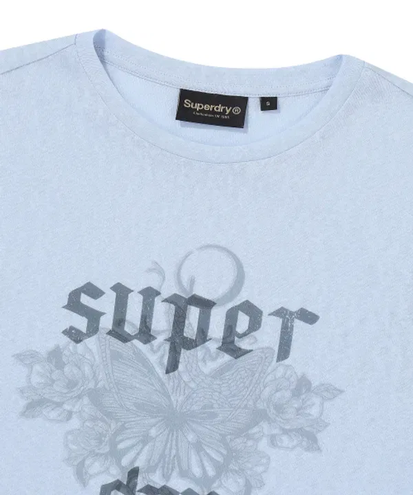Футболка с длинным рукавом Indie Slouch, Superdry, серо-голубой — фото 3