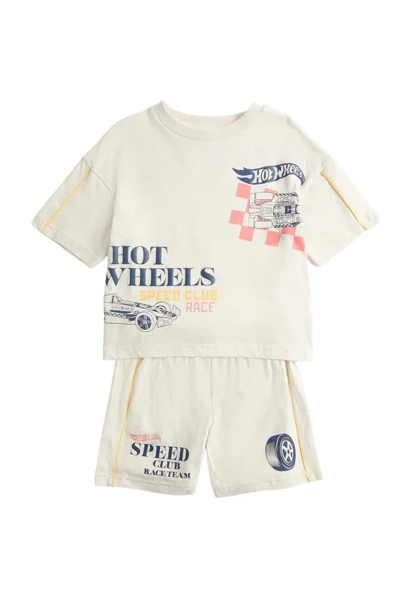 Комплект пижамы с принтом Hot Wheels set, Marks & Spencer, ecru, экрю