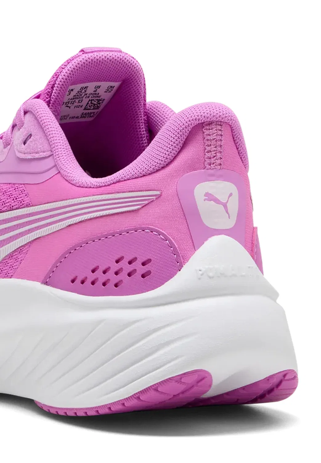 Детские кроссовки для зала с SOFTFOAM+ PUMA Pounce Lite Jr, Electric Orchid-Puma White — фото 4