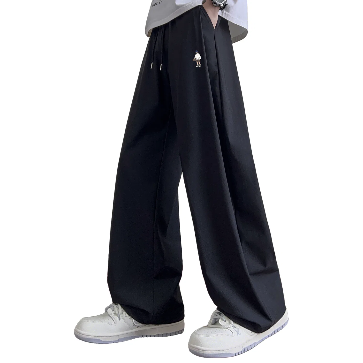 Детские широкие брюки Ice Silk Sun Protection Wide Leg Pants MINISO, Black