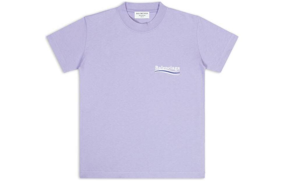 

Футболка женская Balenciaga с логотипом, фиолетовый