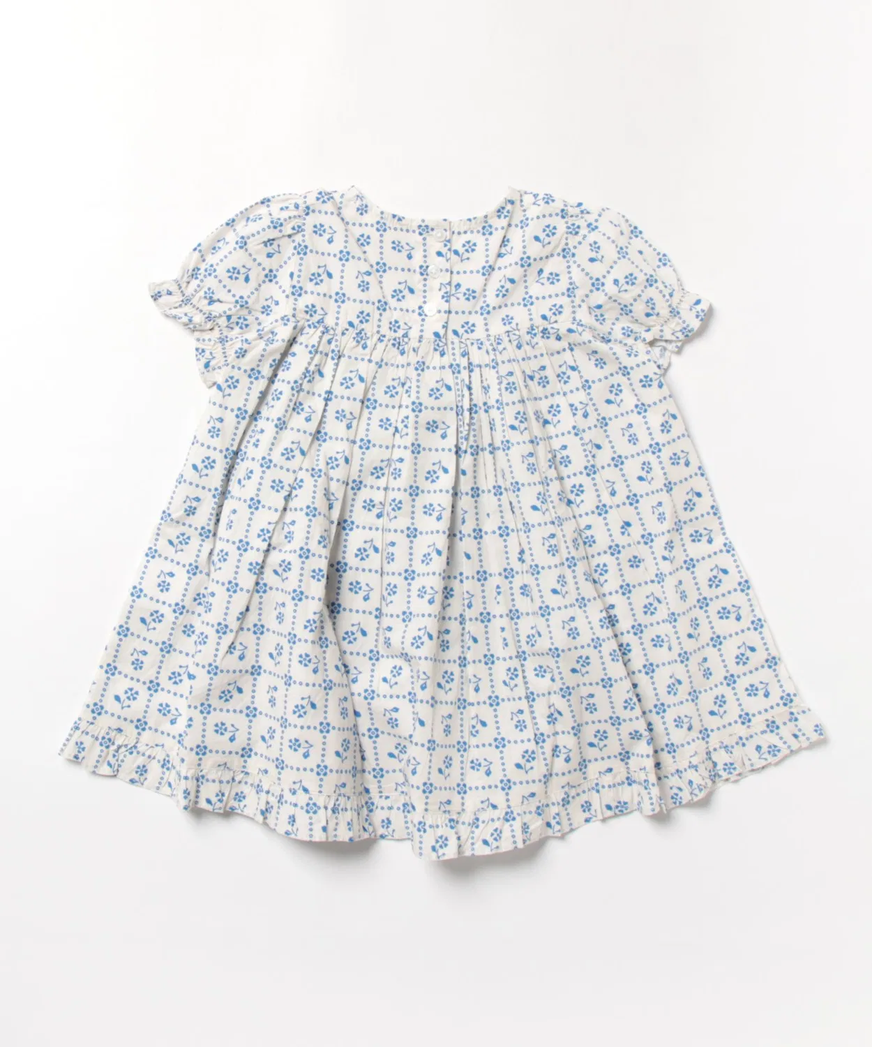 Детское платье с цветочным принтом Louisette dress Fayence hello Simone, Blue — фото 2