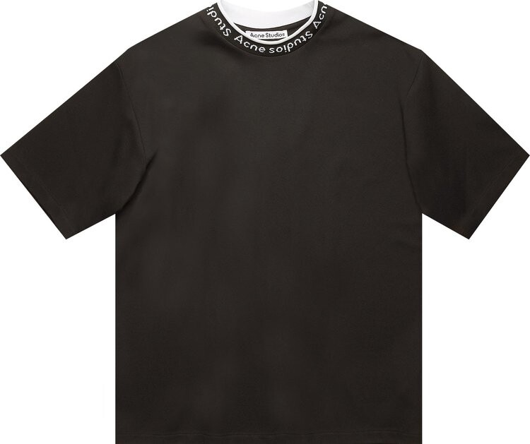 

Футболка Acne Studios Logo Jacquard T-Shirt 'Black', черный