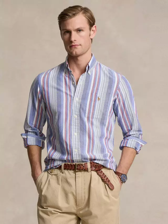 

Рубашка Ralph Lauren Polo Ralph Lauren Stripe Oxford, цвет blue/multi