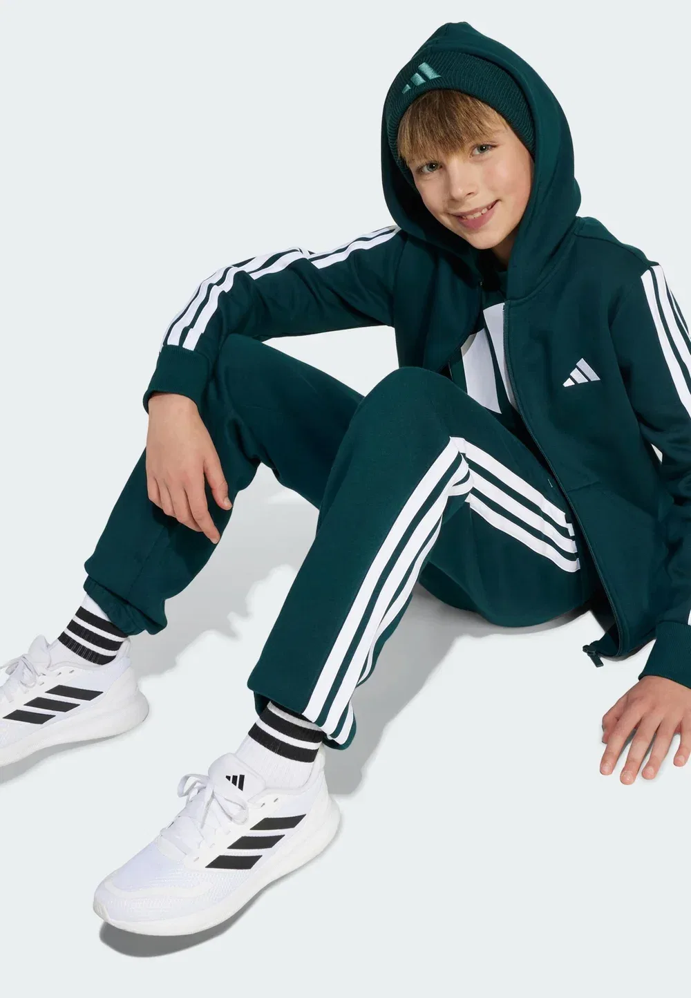 Толстовка на молнии Adidas Sportswear, Aurora Ivy White — фото 4