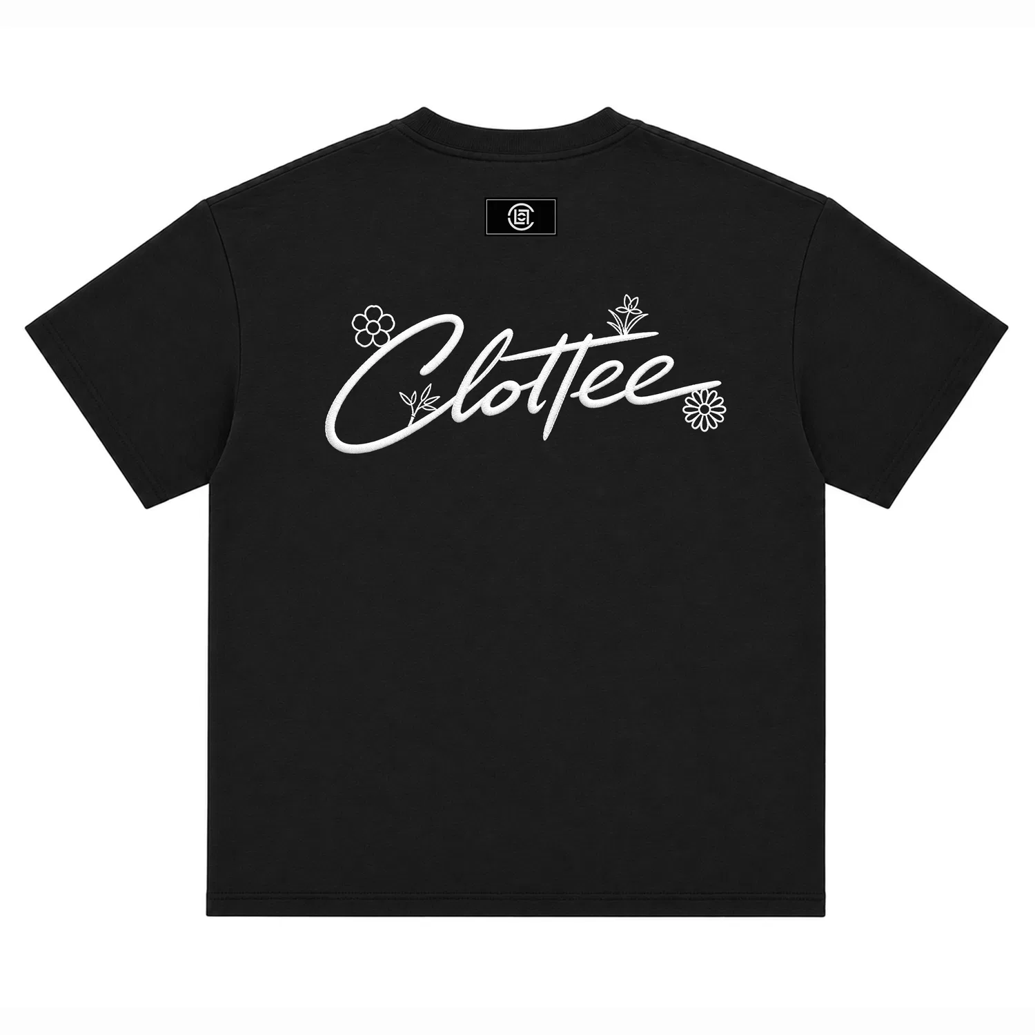 Детская футболка хлопковая с вышивкой CLOT, Black