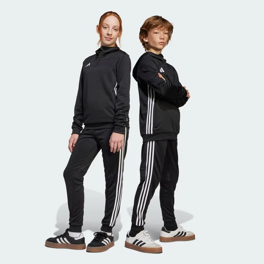 Спортивные брюки ADIDAS PERFORMANCE Tapered Workout Pants 'Tiro 25 Essentials' черного цвета — фото 2