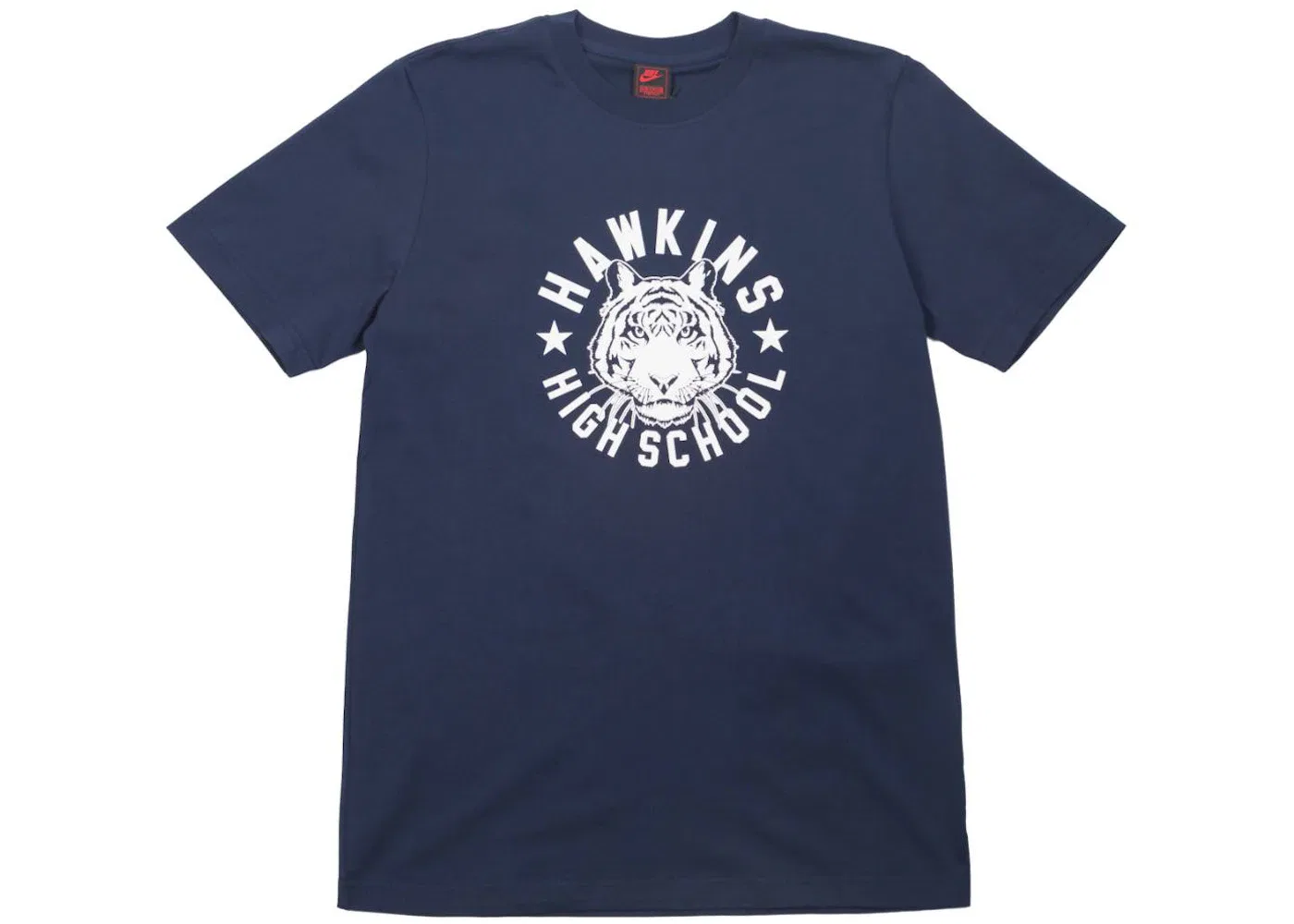 Мужская футболка с принтом Nike x Stranger Things Hawkins High Tee Navy Blue