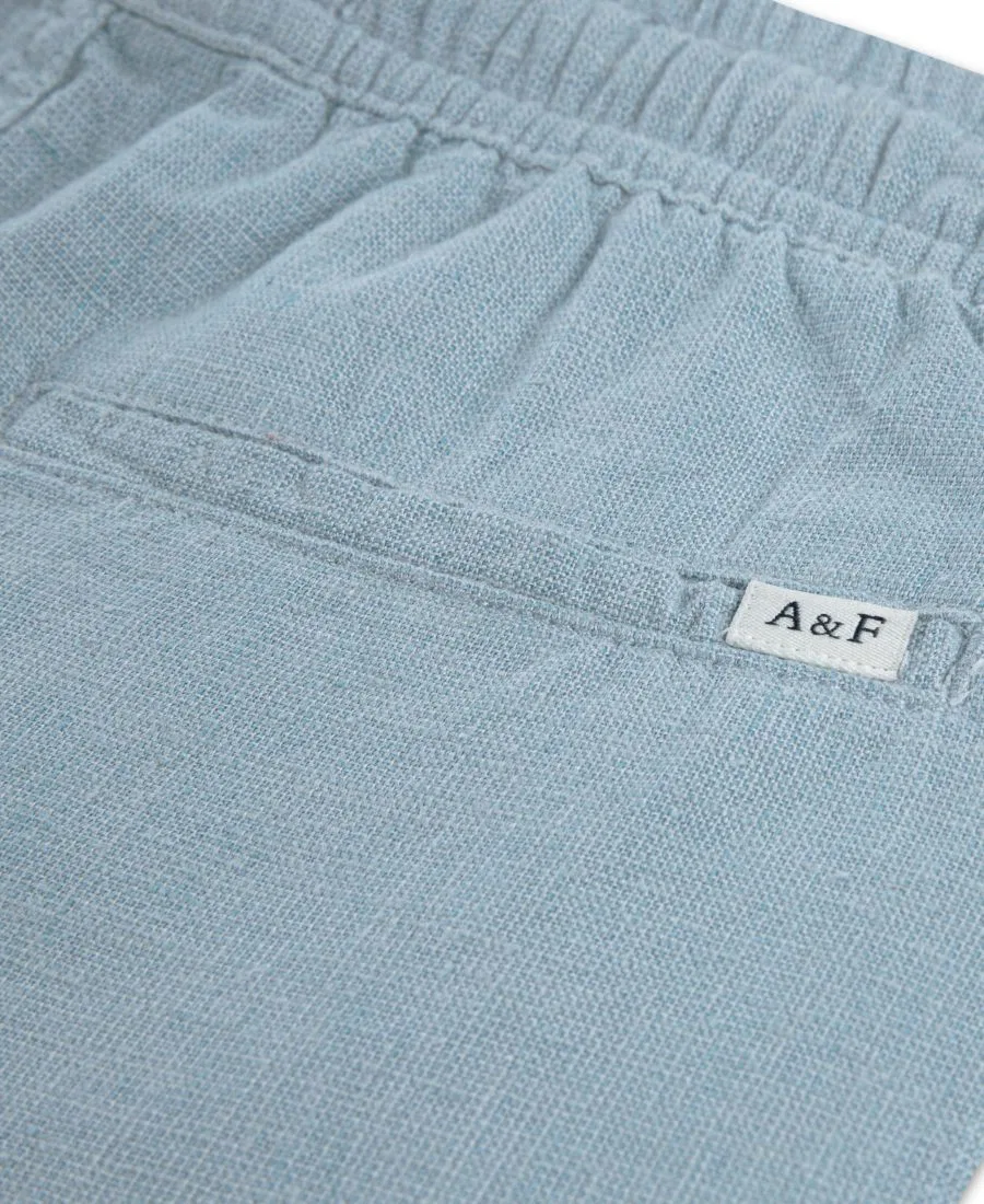 Шорты на резинке с завязками из льна Blue Fog abercrombie kids — фото 3