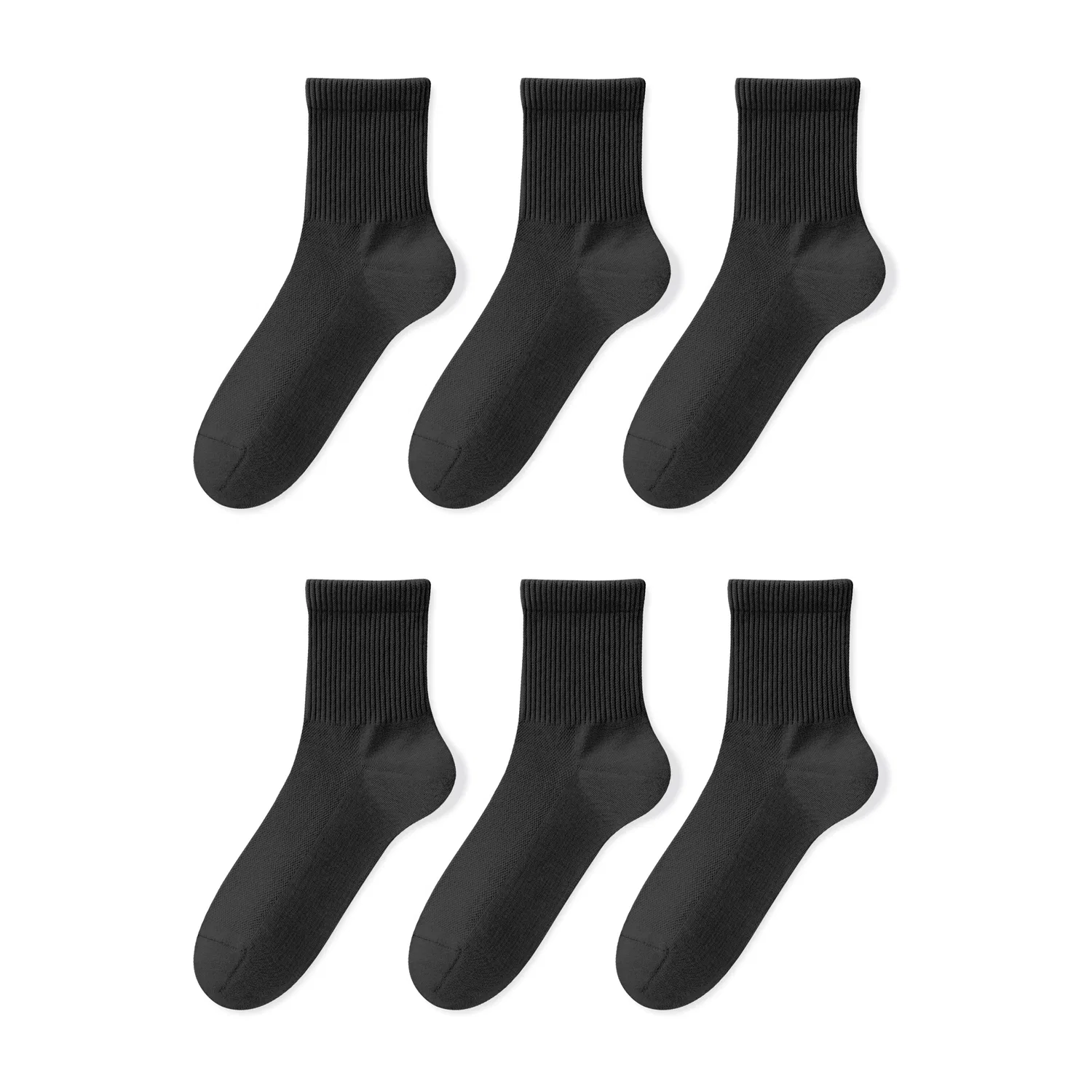 Детские носки с принтом 6 пар Lightweight Mesh, MIANZHUWU, Black